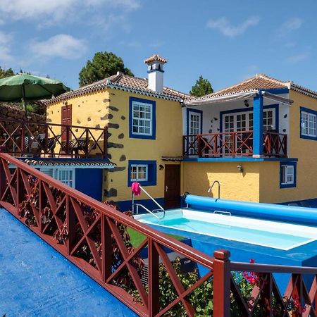 CASA ALBA, casa rústica en la colina con piscina-spa climatizada y vistas al mar Puntallana Exterior foto