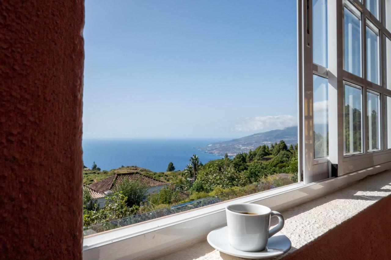 CASA ALBA, casa rústica en la colina con piscina-spa climatizada y vistas al mar Puntallana Exterior foto